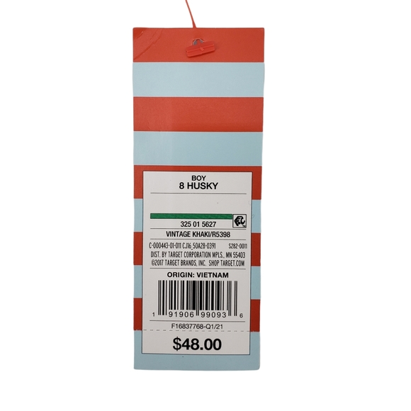 NWT Cat & Jack Boys School Uniform Pants Size 8 Husky - Four Pack Vintage Khaki - Picture 7 of 8